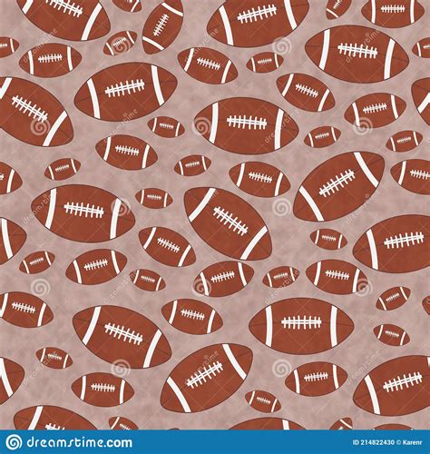 Illustration Football Material Pattern Background That Is Seamless