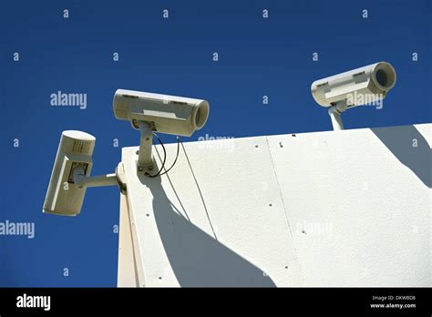 Surveillance Cameras Corner Building Hi Res Stock Photography And