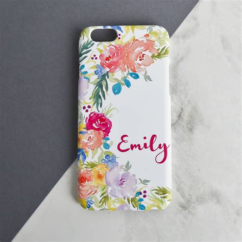 Floral Personalised Mobile Phone Case By Koko Blossom