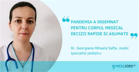 Interviu Dr Georgiana Mihaela Safta Medic Specialist Pediatru