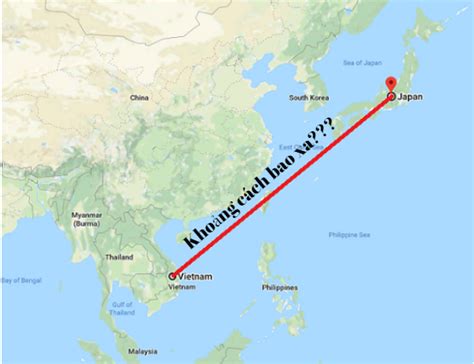 Từ Nhật Bản đến Việt Nam là bao xa Làm cách nào để đi từ Việt Nam sang