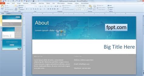 How To Make A Leaflet Powerpoint Template