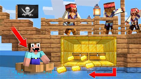 Noob Robbed The Pirates In Minecraft Animation Noob Vs Pro Vs Hacker