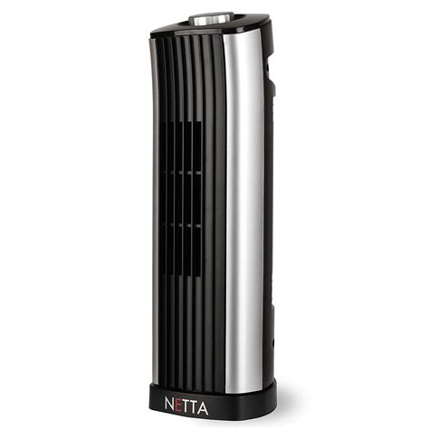 Netta Mini Oscillating Tower Fan Quiet Personal Desktop Cooling Fan