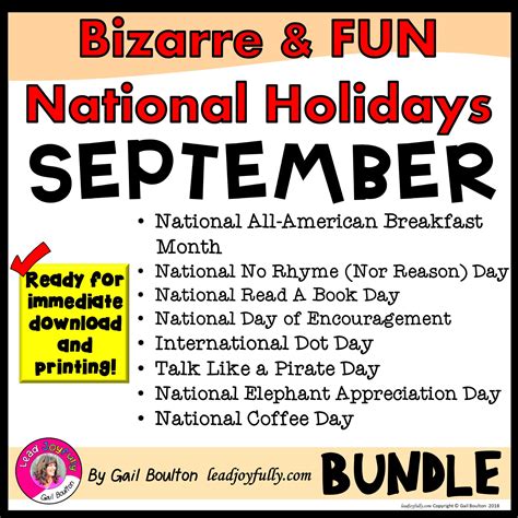 Bizarre And Fun National Holidays To Celebrate Your Staff September
