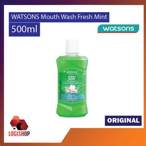 watsons mouth wash fresh mint 500ml lazada