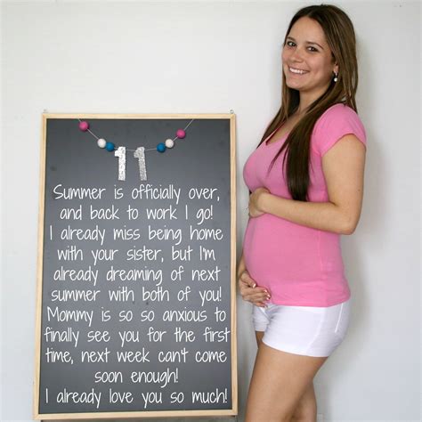 11 Weeks Baby Bump Bump Chalkboard Chalkboard Pregnancy Tracker