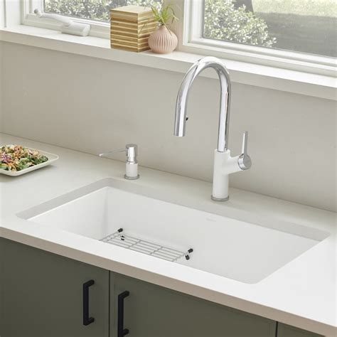 Blanco Precis Undermount 30 In X 18 In White Single Bowl Kitchen Sink