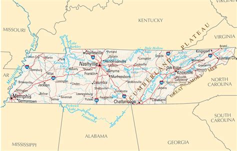 Tennessee Road Map