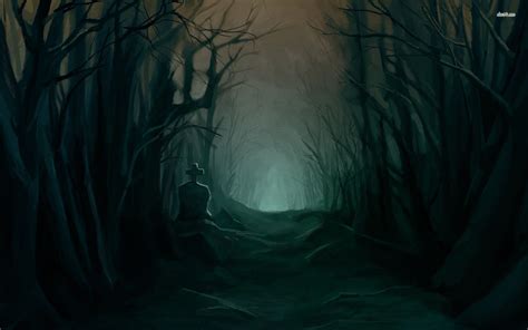 Аниме обои | anime wallpapers. Forest Dark Anime Wallpapers - Wallpaper Cave