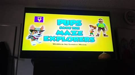 pups save the maze explorers title card youtube