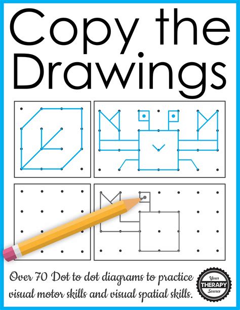 Spatial Awareness Puzzles Copy The Drawings Your Therapy Source