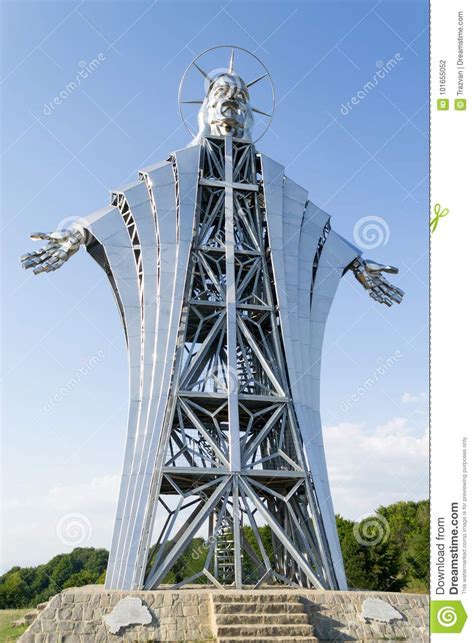 Giant Statue Of Jesus Christ Editorial Photography Image