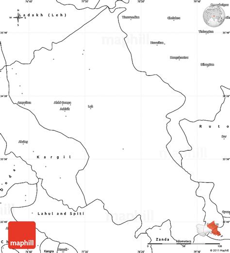 Ladakh Political Map
