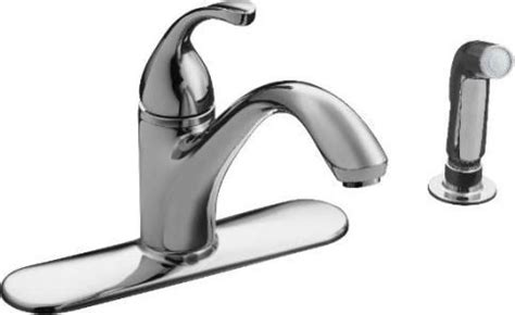 But this is an oddly shaped model with two handles and faucet inset in one piece. Kohler K-10412-CP Model K-10412 Forte Single-control ...