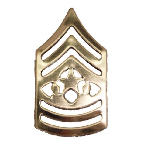 Army Pin On Collar Rank E 9 Command Sgt Major