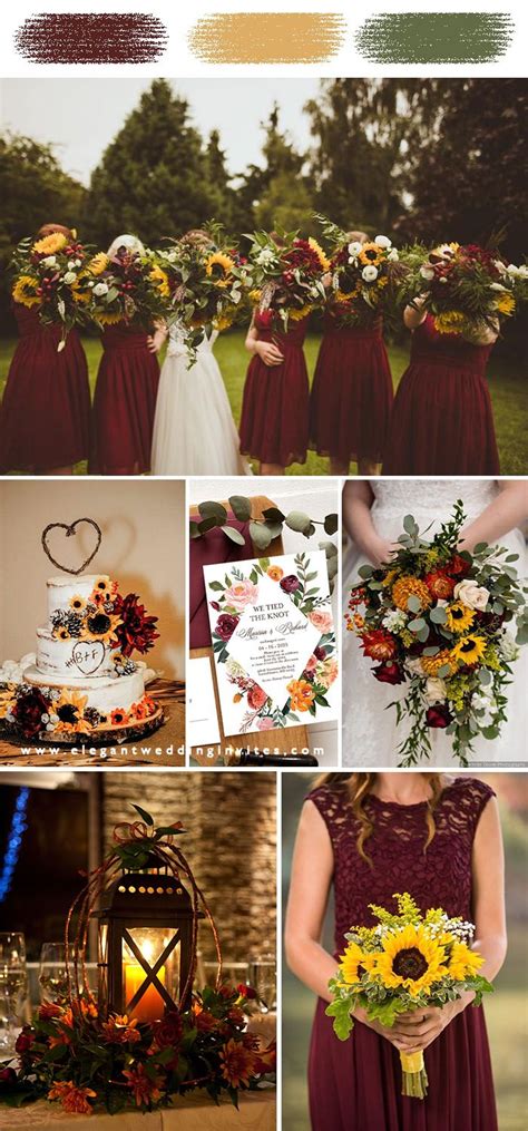 Sunflower Wedding Colors Abc Wedding