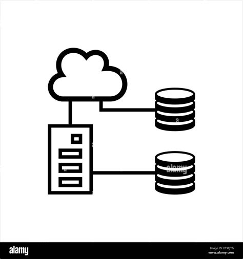 Cloud Database Icon Data Base Icon Vector Art Illustration Stock