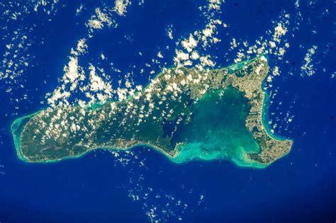 Satellite View Of Grand Cayman Poster Print By Panoramic Images 36 X 24