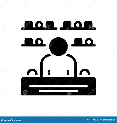 Black Solid Icon For Merchandising Shop And Consumer Stock Vector