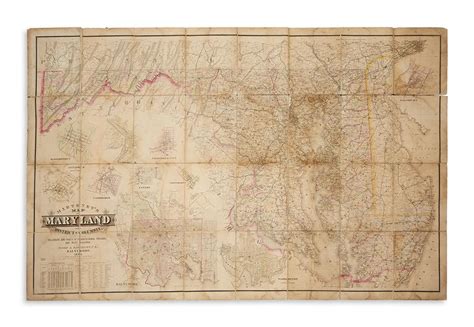 Sold Price Martenet Simon J Martenets Map Of Maryland And District