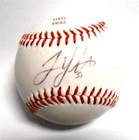 Jesse Litsch Signed Autographed Auto Rawlings Ball Baseball Toronto