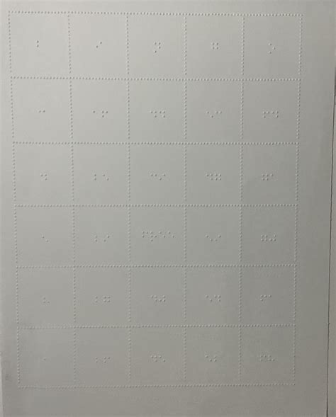 Braille Bingo Card Set Of 12 64 Ounce Braille