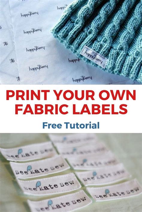 How To Print Your Own Fabric Labels At Home This Is An Updated Version