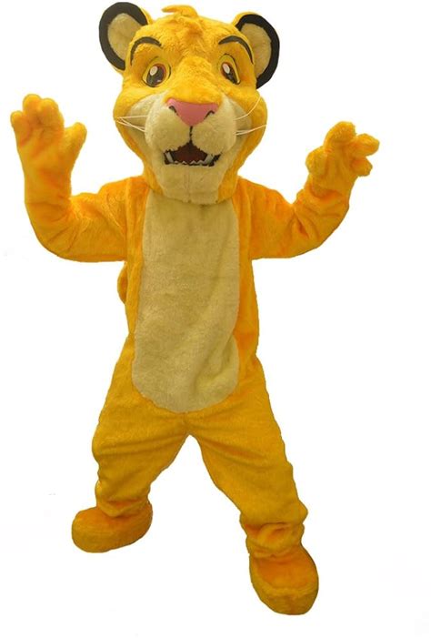 Kf The Lion King Simba Mascot Party Costume Adult Size Outfit Halloween Cosplay Amazon Ca