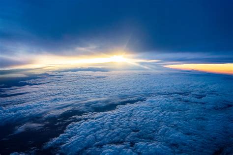 Sunrise From Above The Clouds Stockfreedom Premium Stock Photography