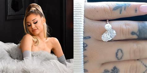 Handmade, fandom, singer, ariana grande, thank u next, 7 rings, pop singer, gifts for him, gifts for her, key fobs, wristlet, keychain. A Theory About Ariana Grande's Engagement Ring From Dalton Gomez Is Going Viral & It's So Sweet ...