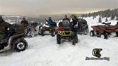 Fun In The Snow ️ Atv Winter Ride Youtube