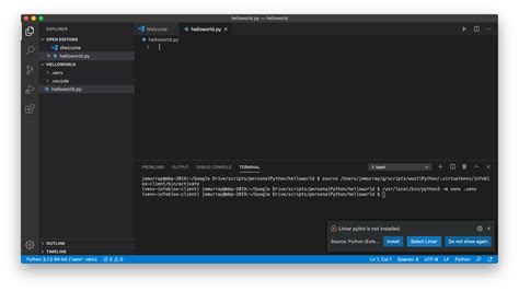 Work With Virtualenv Python In Visual Studio Code Senturinuc