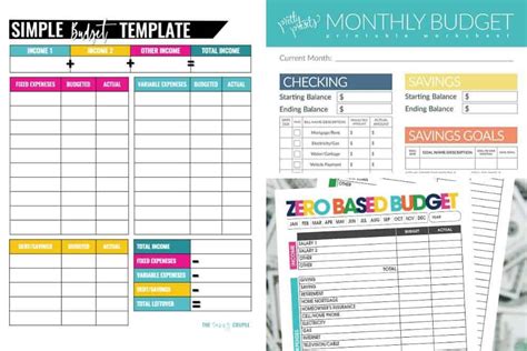 11 Cute Printable Monthly Budget Worksheets Cute And Free 2022 Budget