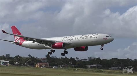 Virgin Atlantic A333 Landing And Take Off Bgi Youtube