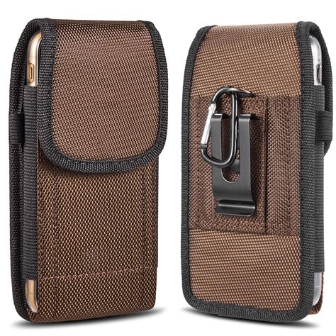 Nylon Vertical Belt Clip Cell Phone Carrying Pouch Case For Iphone 12