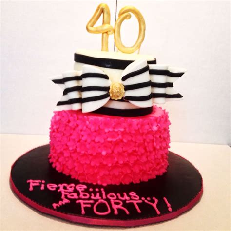 Fierce Fabulous Forty Cake 40th Birthday Parties Forty And Fabulous