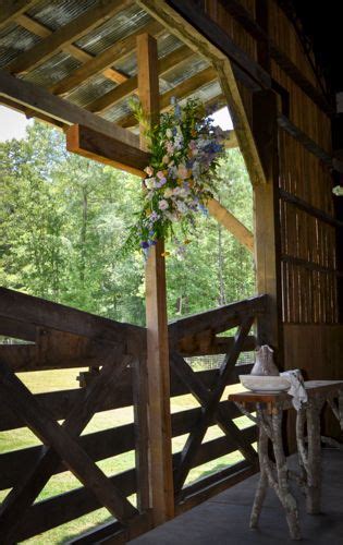 Wedding Ceremony Floral Decor At Our Barn Wedding Venue In Alabama