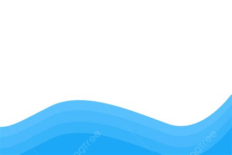 Shape Waving Clipart Transparent Background Blue Wave Shapes With