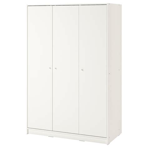 Product details perfect on its own or combined with other wardrobes in. KLEPPSTAD white, Wardrobe with 3 doors, 117x176 cm - IKEA