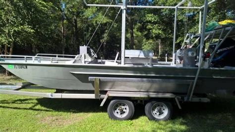 20 Aluminum Flat Bottom Boat Set Up For Shrimping For Sale For 1
