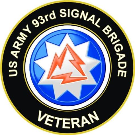Us Army Veteran 93rd Signal Brigade Unit Crest Decal