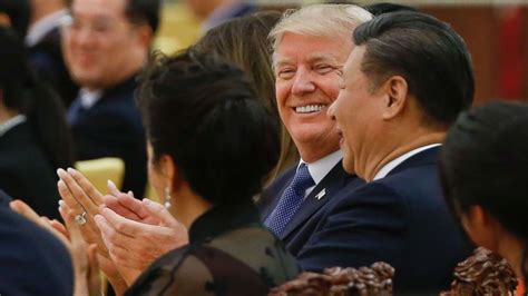 Trump Chinese President Tout Growing Friendship At Opulent State D
