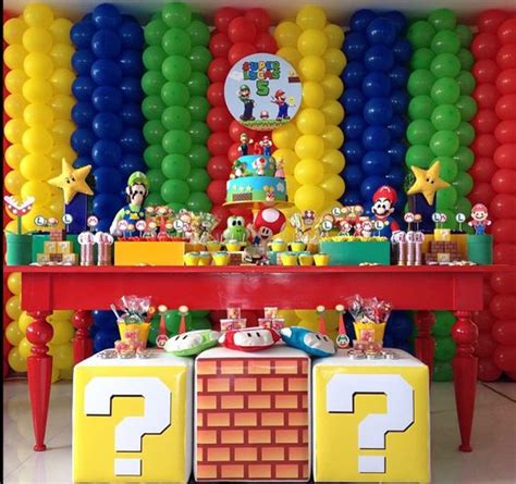 15 Ideas De Decoración Para Fiesta Super Mario
