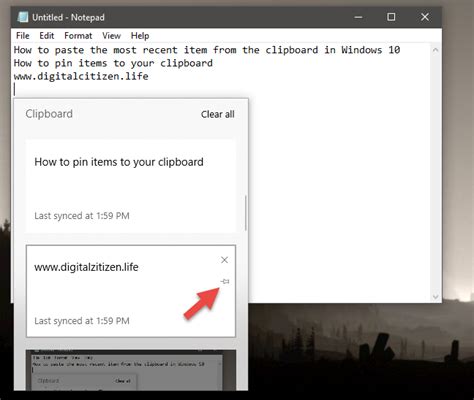 How To Use The Clipboard In Windows 10 Paste Older Items Pin Items