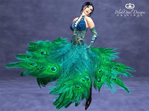 Dancing Peacock Feather Gown Feather Gown Peacock Peacock Dress