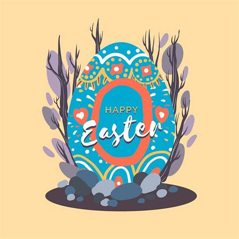 easter eggs hunt festival vector free vector illustration rawpixel