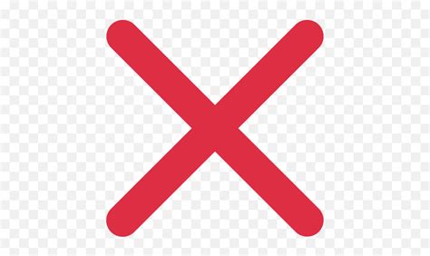 Cross Mark Emoji Meaning With X Emoji Pngx Mark Transparent
