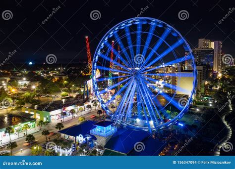 Skywheel Ferris Wheel In Myrtle Beach Sc Stock Photo Image Of Wheel