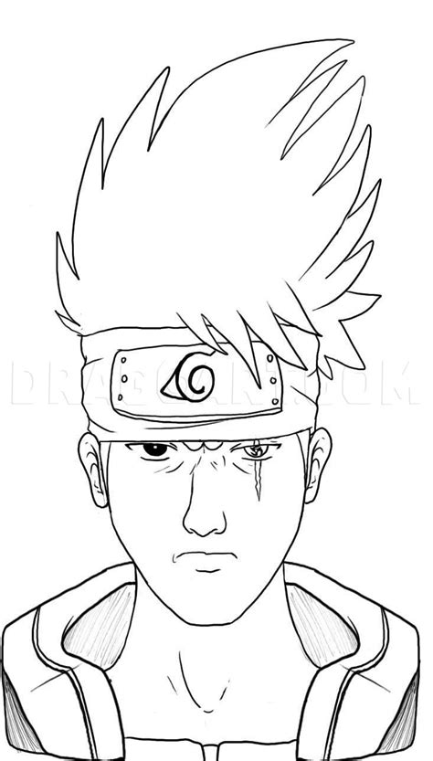 Kakashi Full Body Naruto Drawing Drawing Easy